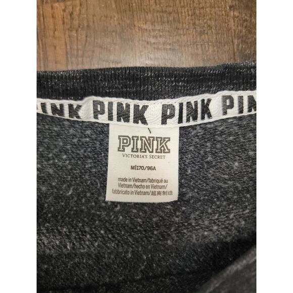 Victorias Secret Pink Sweater Womens Medium Multicolor Spellout Y2K 90's - Picture 7 of 8